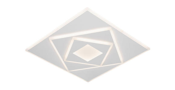 LED-DECKENLEUCHTE 47,7/47,7/6 cm - Weiß, Basics, Kunststoff/Metall (47,7/47,7/6cm) - Novel