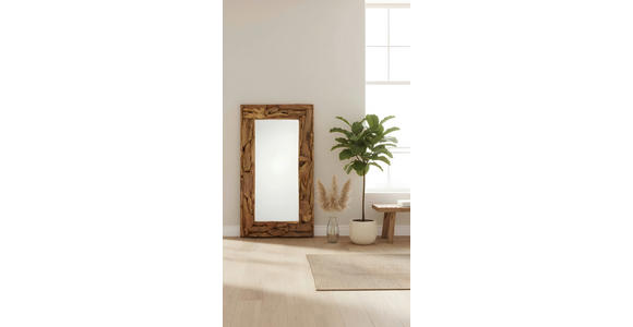 WANDSPIEGEL 100/180/7 cm    in rechteckig  - Teakfarben, LIFESTYLE, Glas/Holz (100/180/7cm) - Landscape