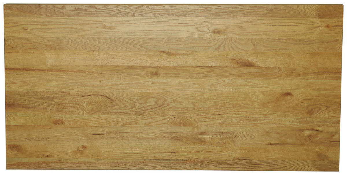 ESSTISCH 200/100/76 cm Echtholz  Holz, Metall Schwarz, Eichefarben  - Eichefarben/Schwarz, MODERN, Holz/Metall (200/100/76cm) - Livetastic