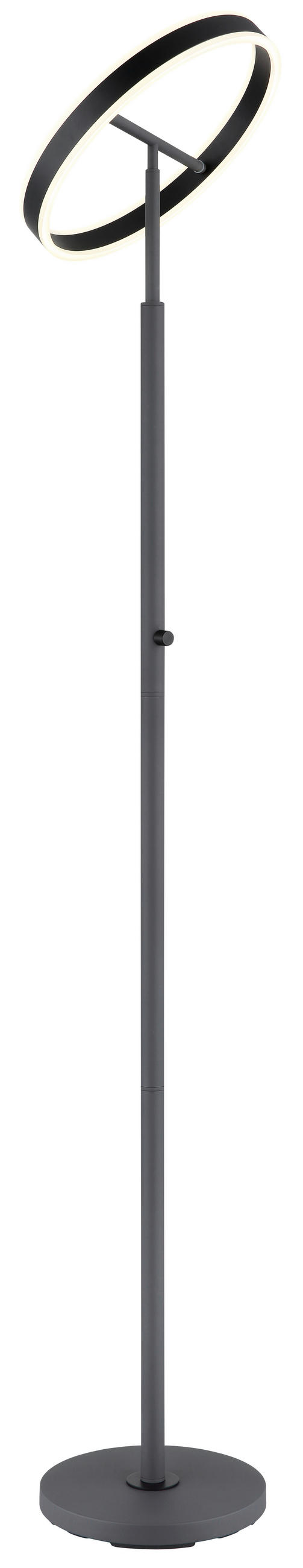 STOJACÍ LED LAMPA, 40/181 cm  - bílá/černá, Design, kov/plast (40/181cm) - Globo