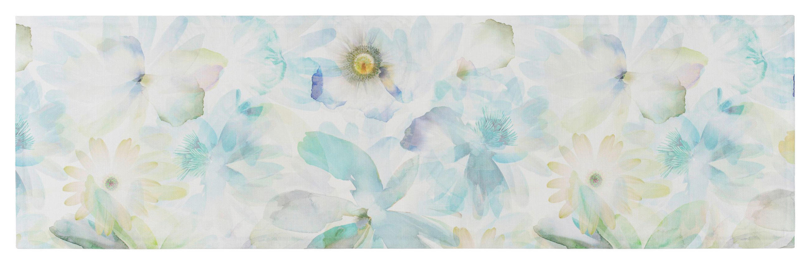 TISCHLÄUFER Frühjahr/Sommer 2024 Textil Hellblau 40/140 cm  - Hellblau, Basics, Textil (40/140cm) - Novel