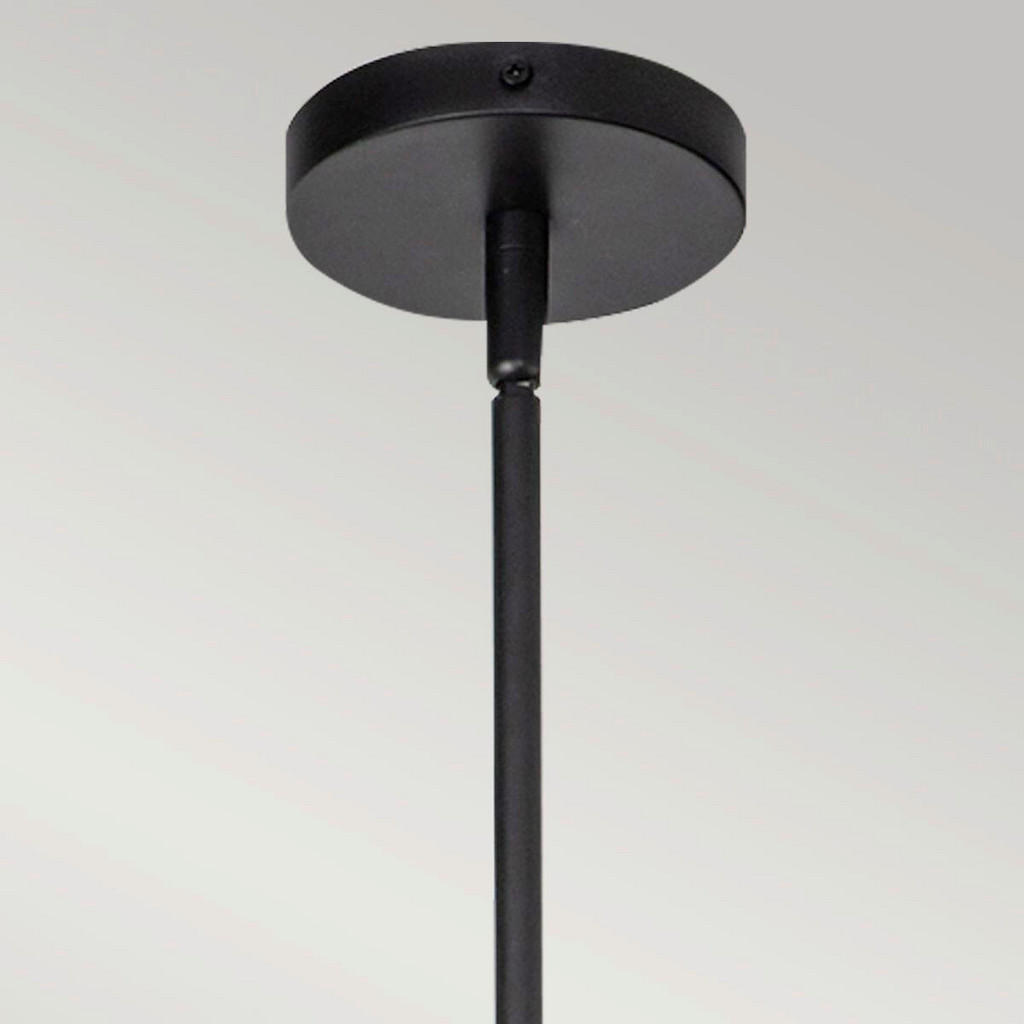 Thumbnail - Elstead Lighting Hängeleuchte Alora Mood, Natur, Schwarz, Metall, Textil, 18.1 cm, RoHS, CE, höhenverstellbar, Lampen & ...