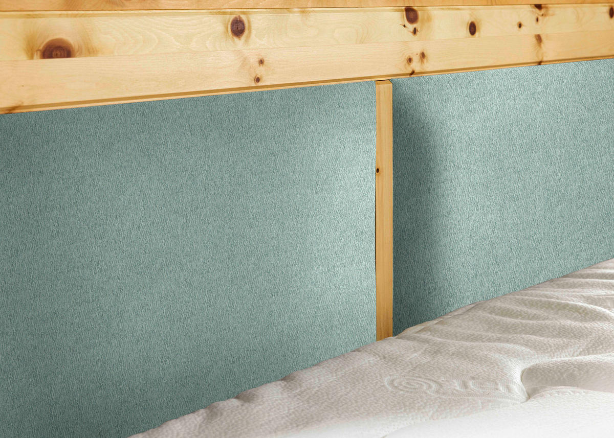 BOXSPRINGBETT 180/200 cm  in Mintgrün  - Mintgrün, Natur, Holz/Textil (180/200cm) - Linea Natura