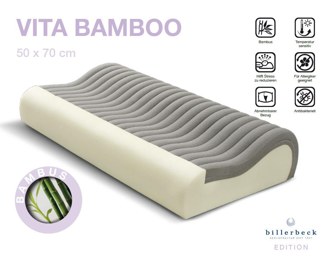 NACKENSTÜTZKISSEN 50/70 cm  - Weiss, Basics, Textil (50/70cm) - Billerbeck