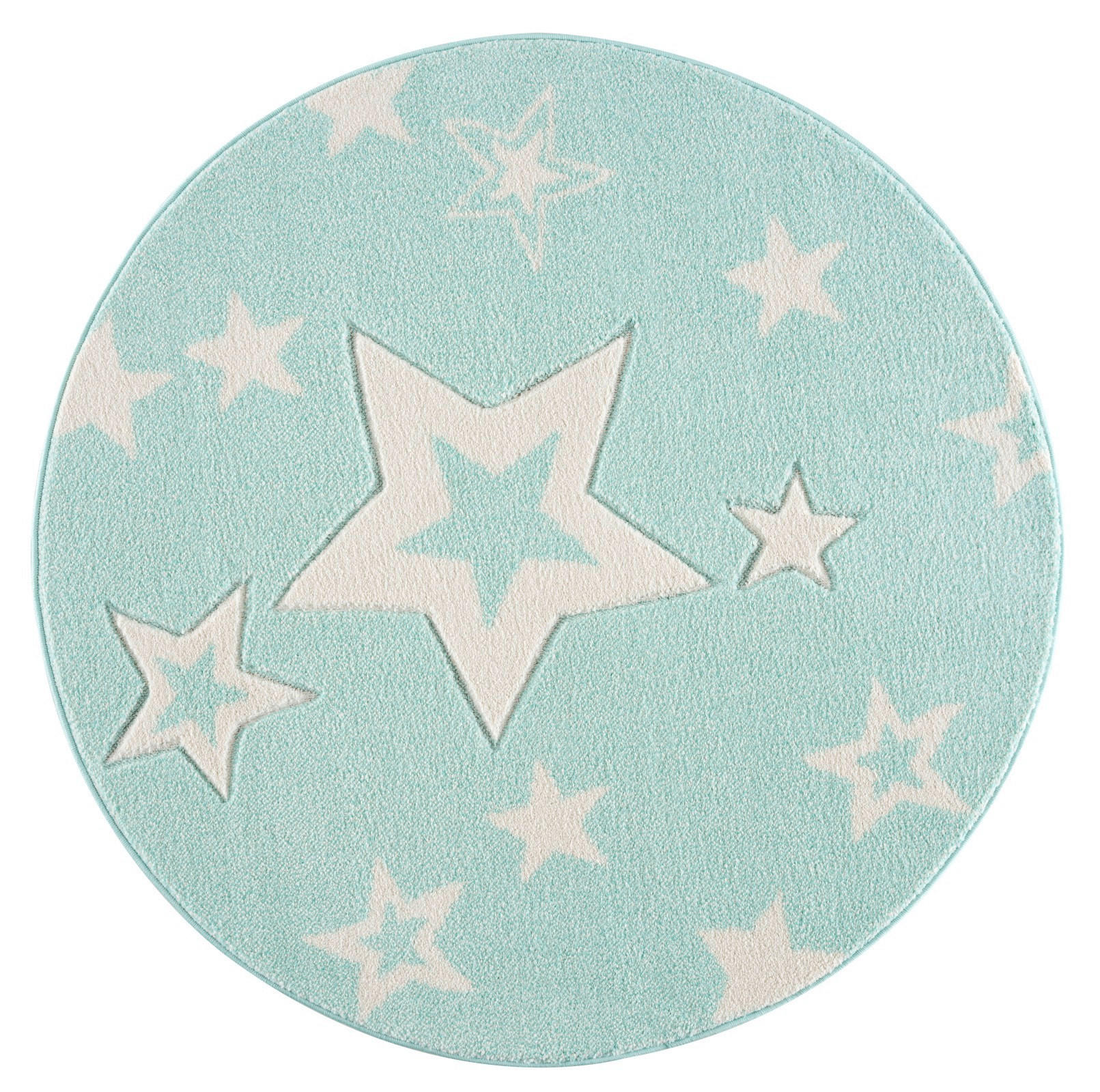 KINDERTEPPICH 150/150 cm Happy Rugs  - Mintgrün, Basics, Textil (150/150cm)
