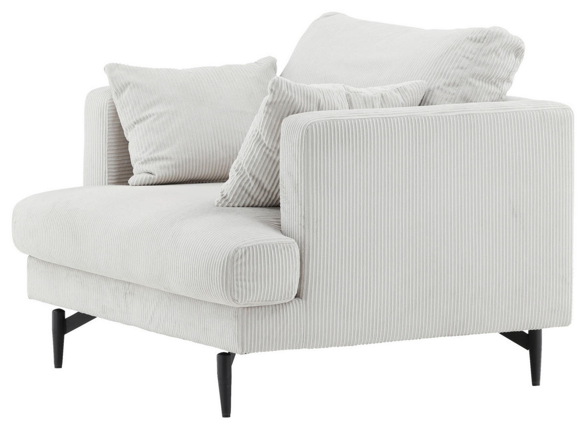 SESSEL in Beige  - Beige, Design, Textil/Metall (104/82/92cm) - Livetastic