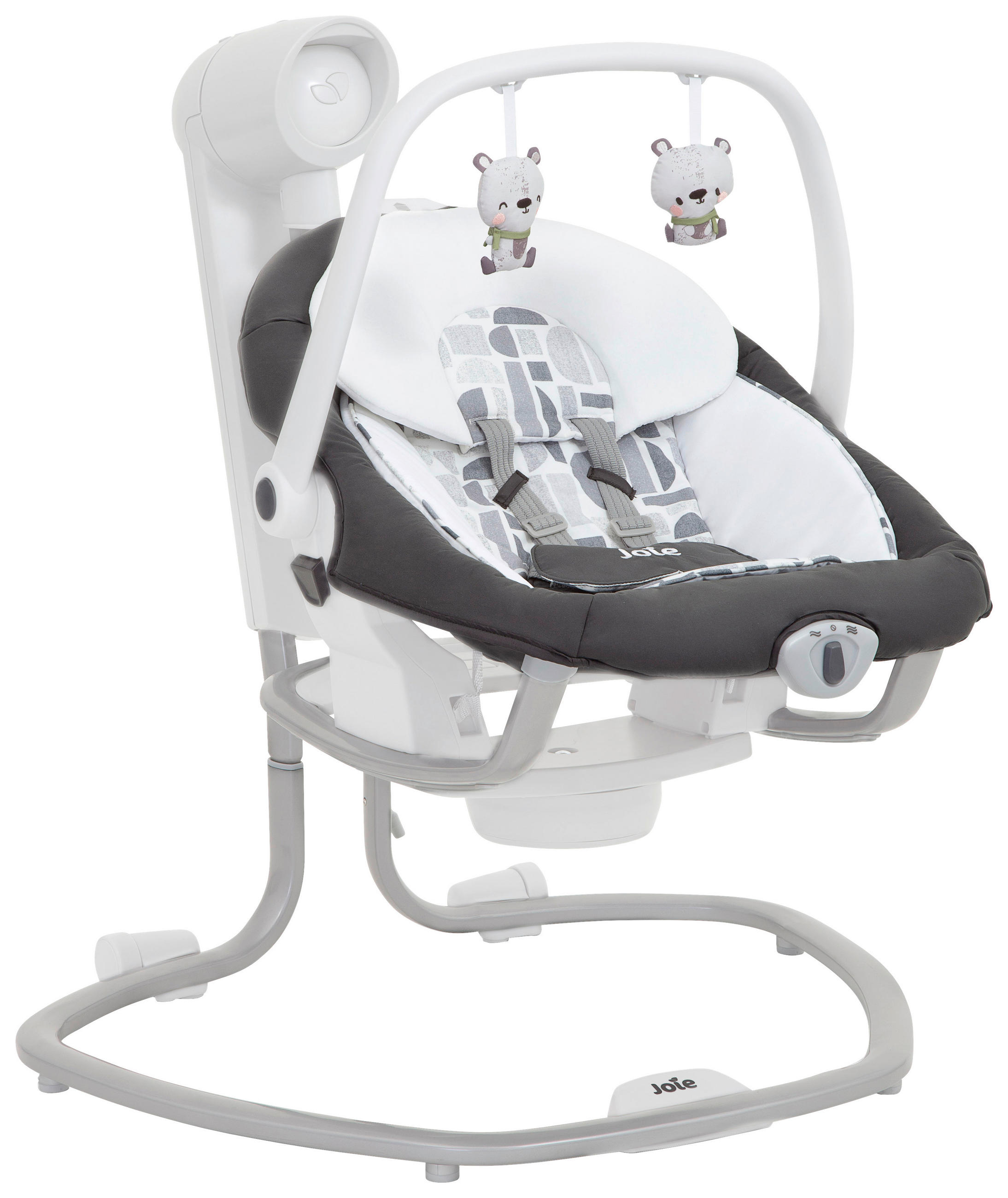 SCHAUKELWIPPE Serina 2 in 1 Logan Silberfarben   - Silberfarben/Weiß, Basics, Textil/Metall (72,5/81,5/91,5cm) - Joie