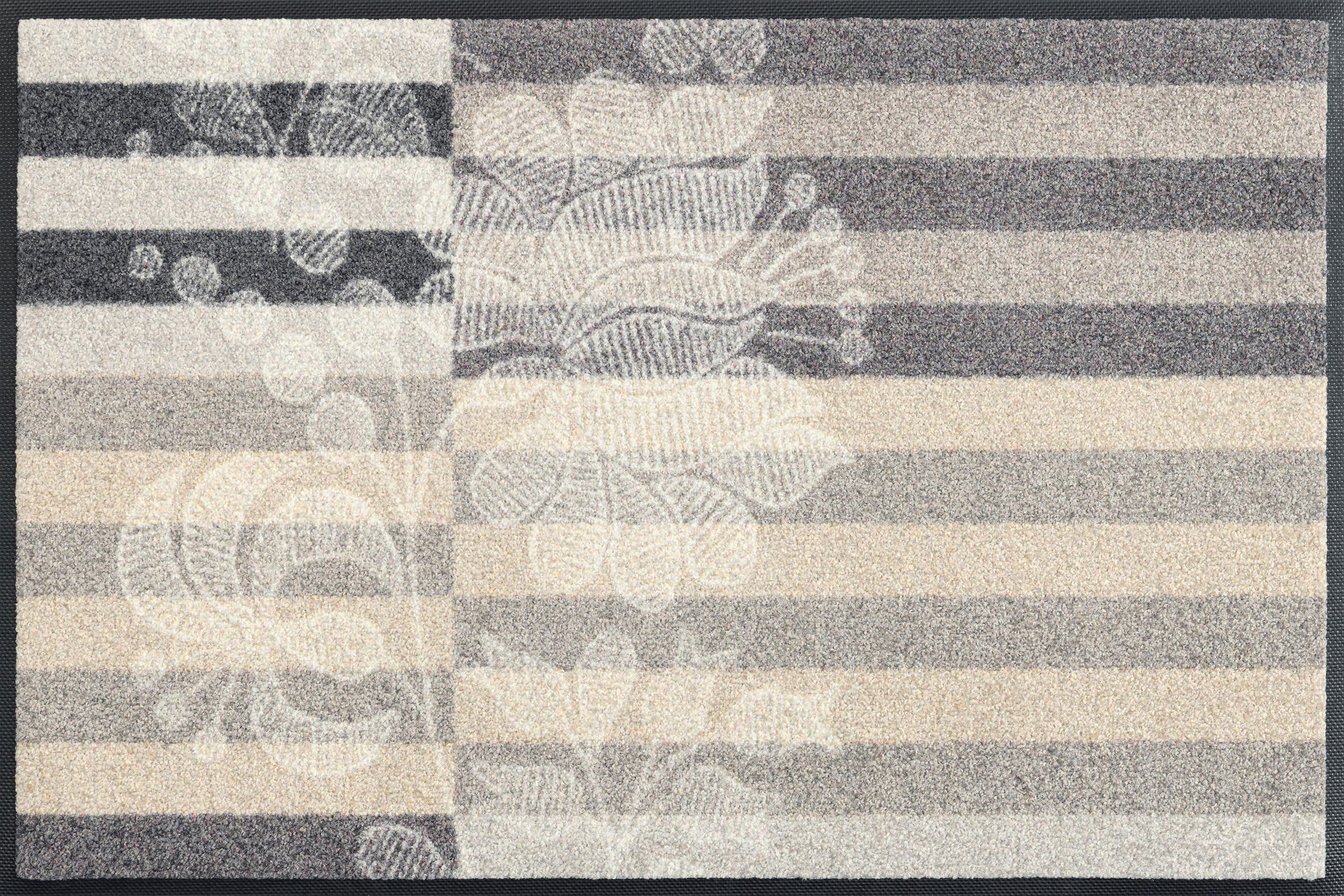 FUSSMATTE 50/75 cm Botanica Shadow  - Grau, Design, Kunststoff/Textil (50/75cm) - wash+dry