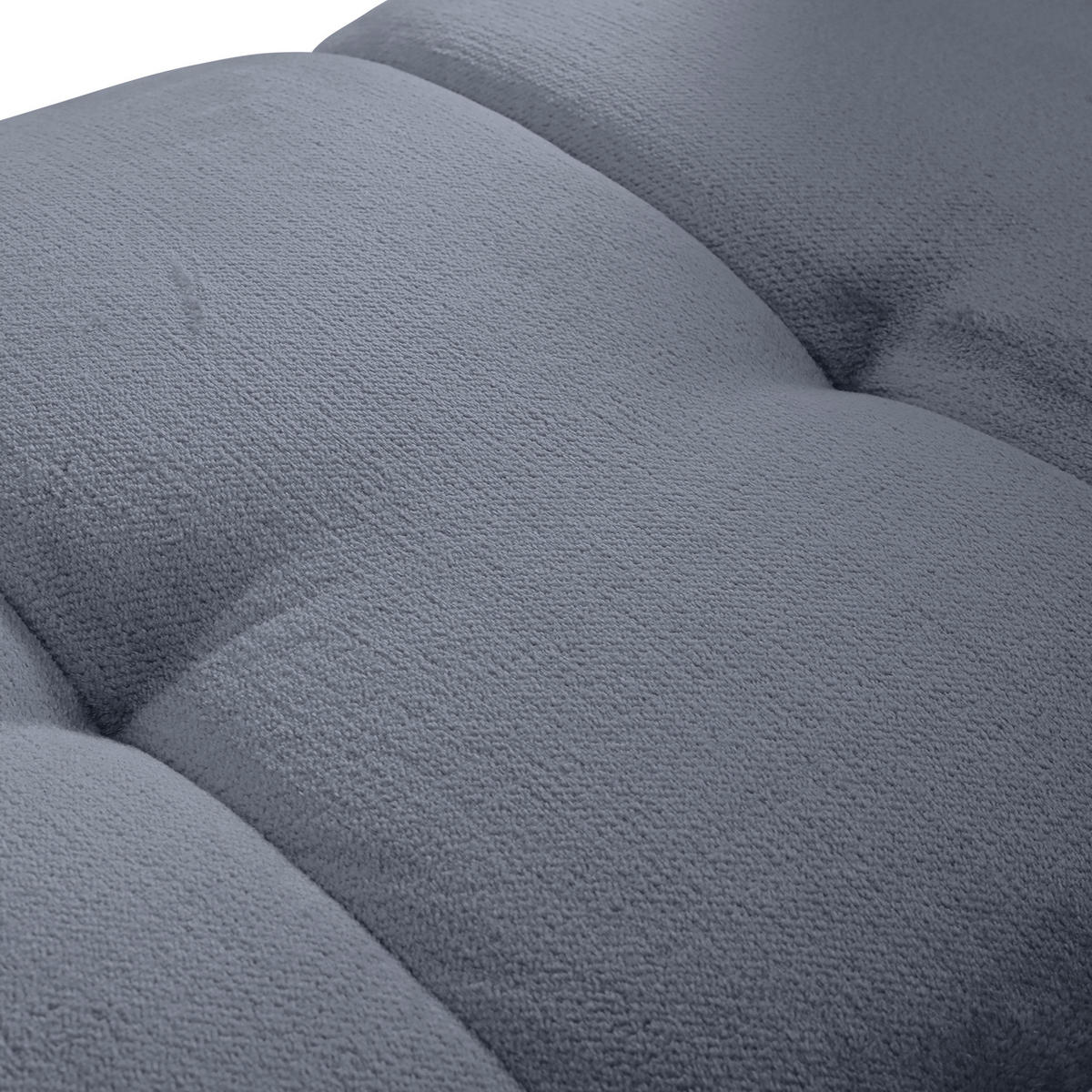 BIGSOFA in Plüsch Petrol  - Petrol/Schwarz, Konventionell, Kunststoff/Textil (220/67/106cm) - MID.YOU