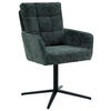 KAROSSZÉK fekete, sötétzöld  - fekete/sötétzöld, Design, textil/fém (61/91,5/66cm) - Stylife
