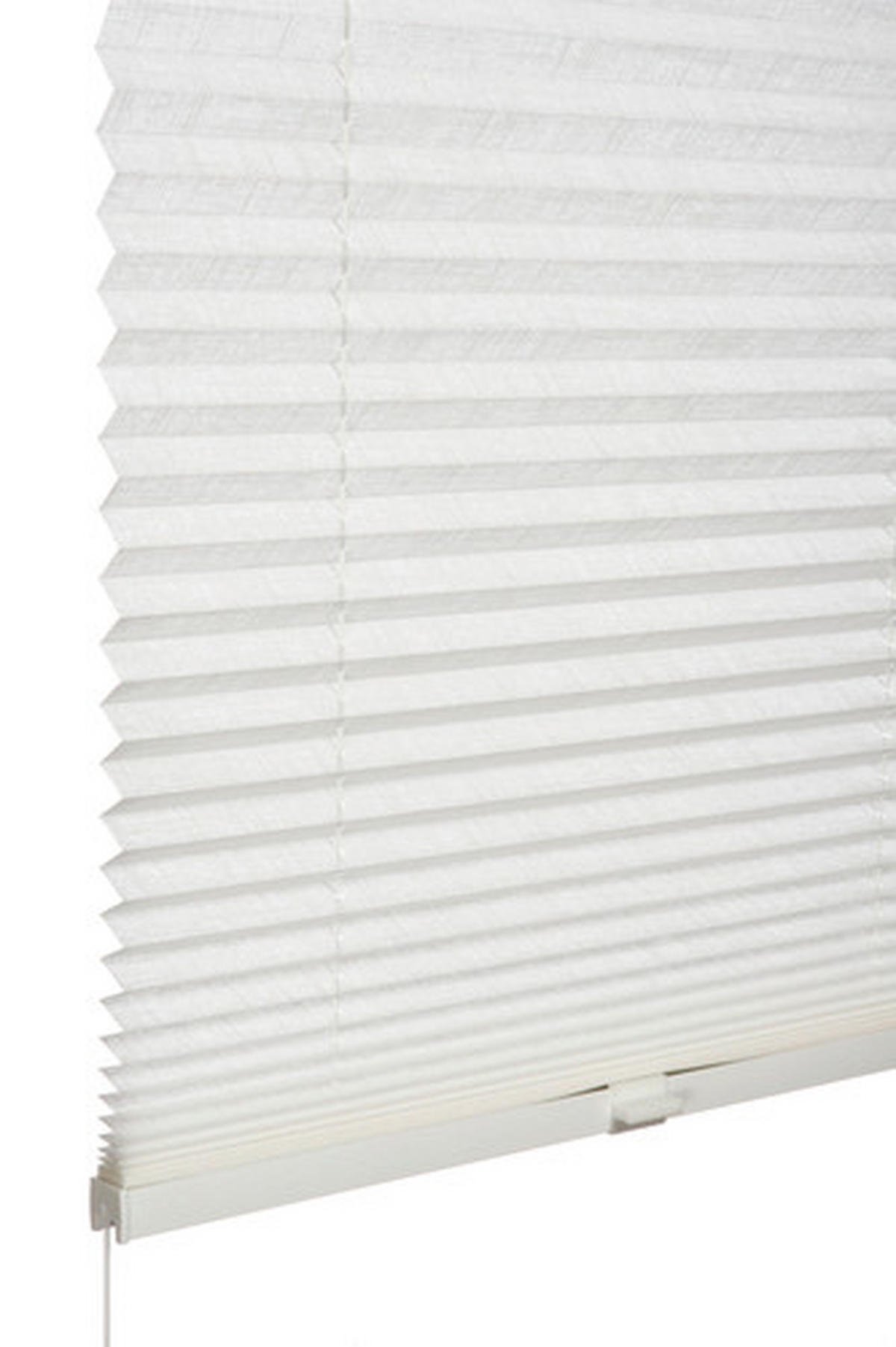PLISSÉGARDIN  - vit, Basics, textil (40/130cm) - Schöner Wohnen