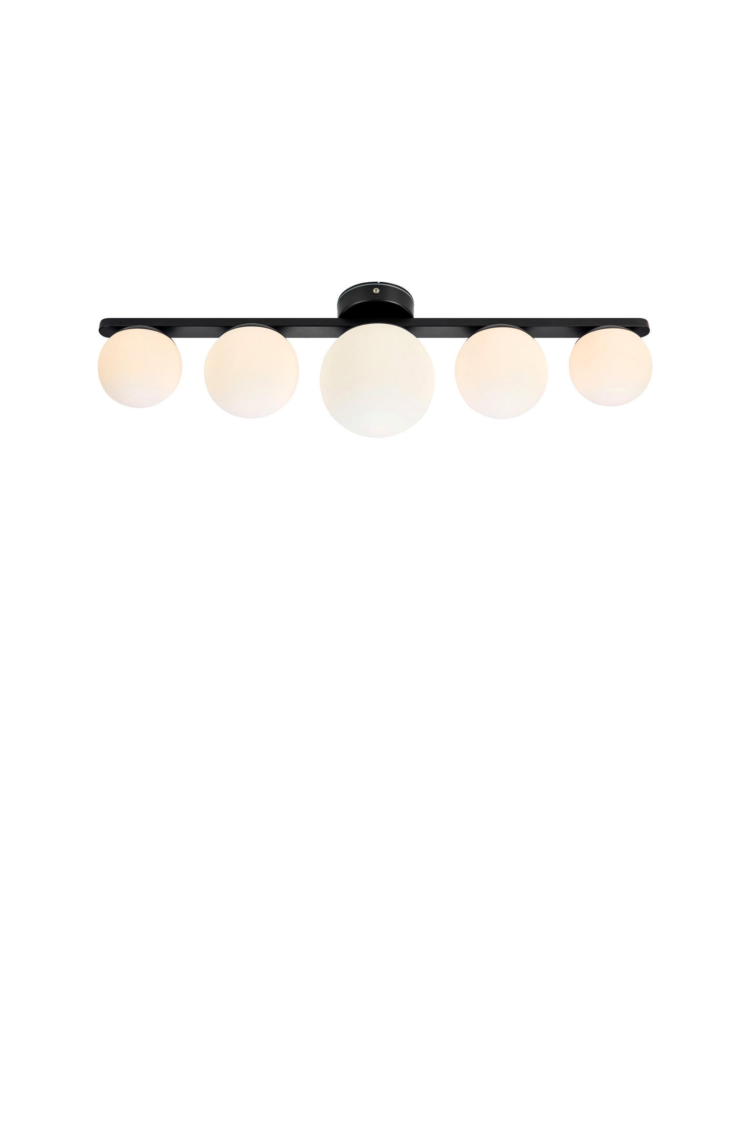 DECKENLEUCHTE     - Opal/Schwarz, Basics (65.5/18/13.5cm) - Markslöjd