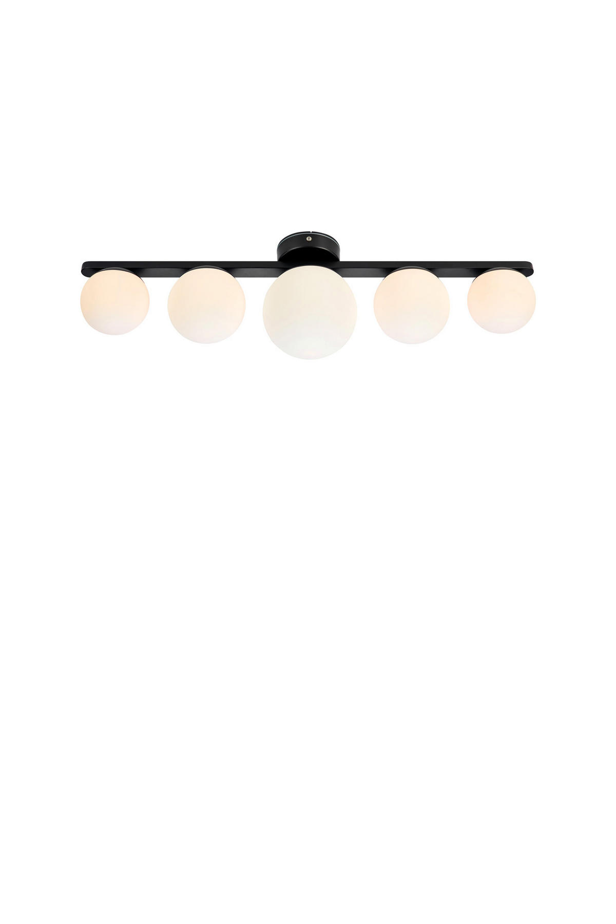DECKENLEUCHTE     - Opal/Schwarz, Basics (65.5/18/13.5cm) - Markslöjd