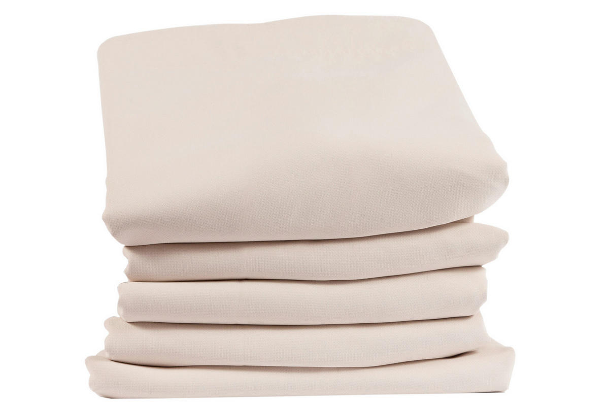 LÄRMSCHUTZVORHANG black-out (lichtundurchlässig)  - Beige, Basics, Textil/Metall (145/260cm)