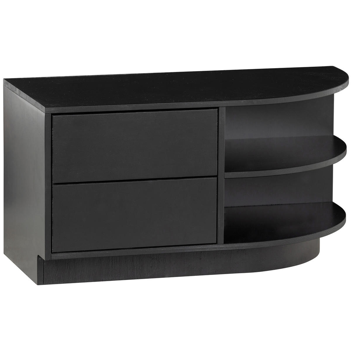 LOWBOARD Finca  in 78/40/40 cm  - Schwarz, Design, Holz (78/40/40cm) - Livetastic