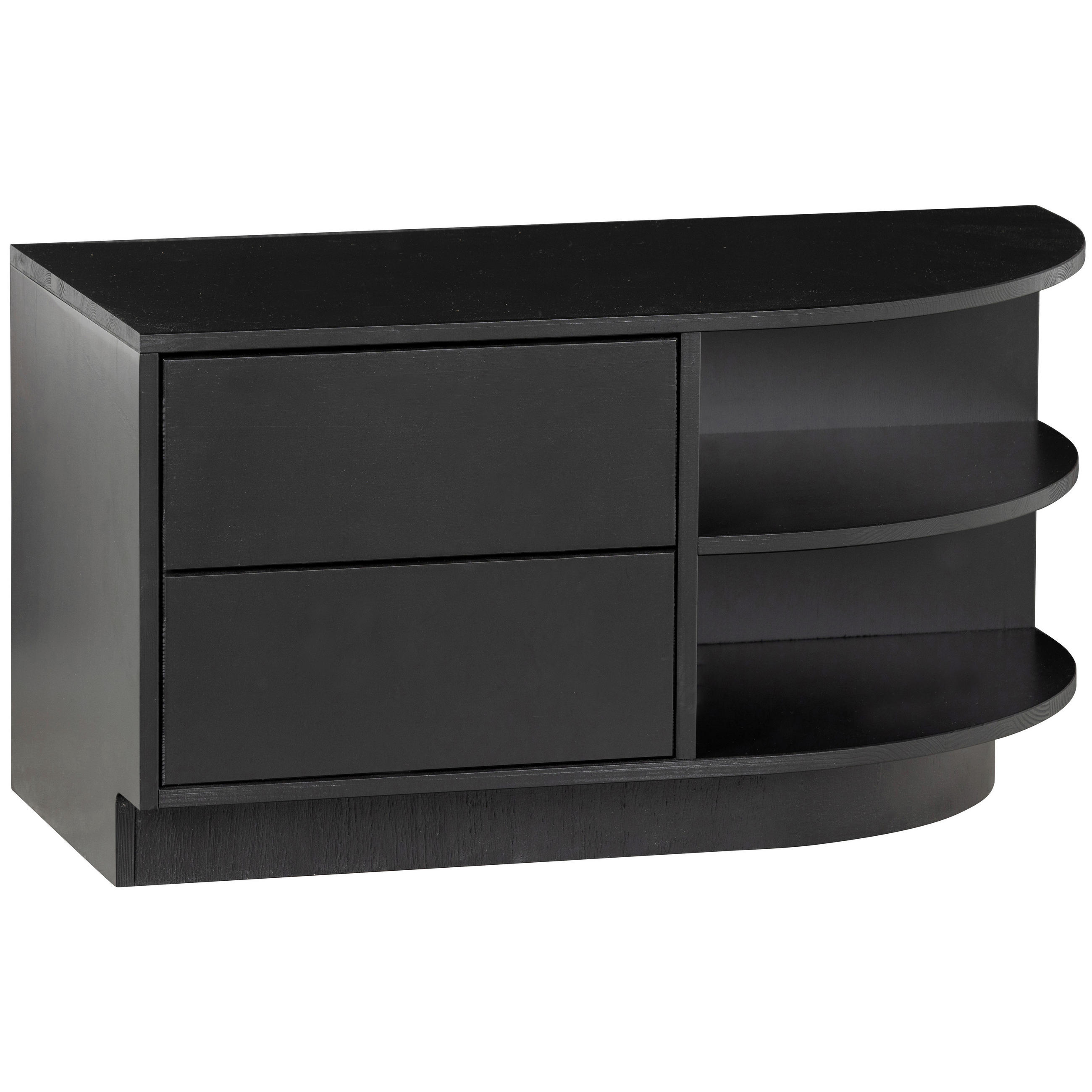 Livetastic Lowboard Finca Schwarz 78x40x40 cm
