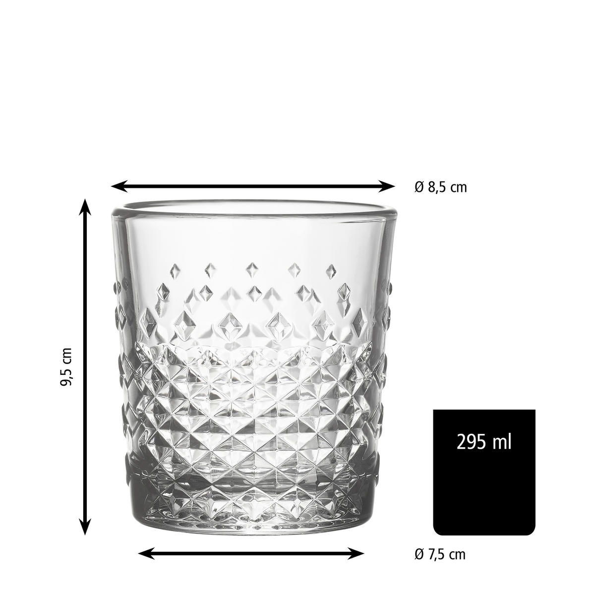 GLÄSERSET OCULAR  12-teilig  - Klar, Basics, Glas (8,5/9,5cm)