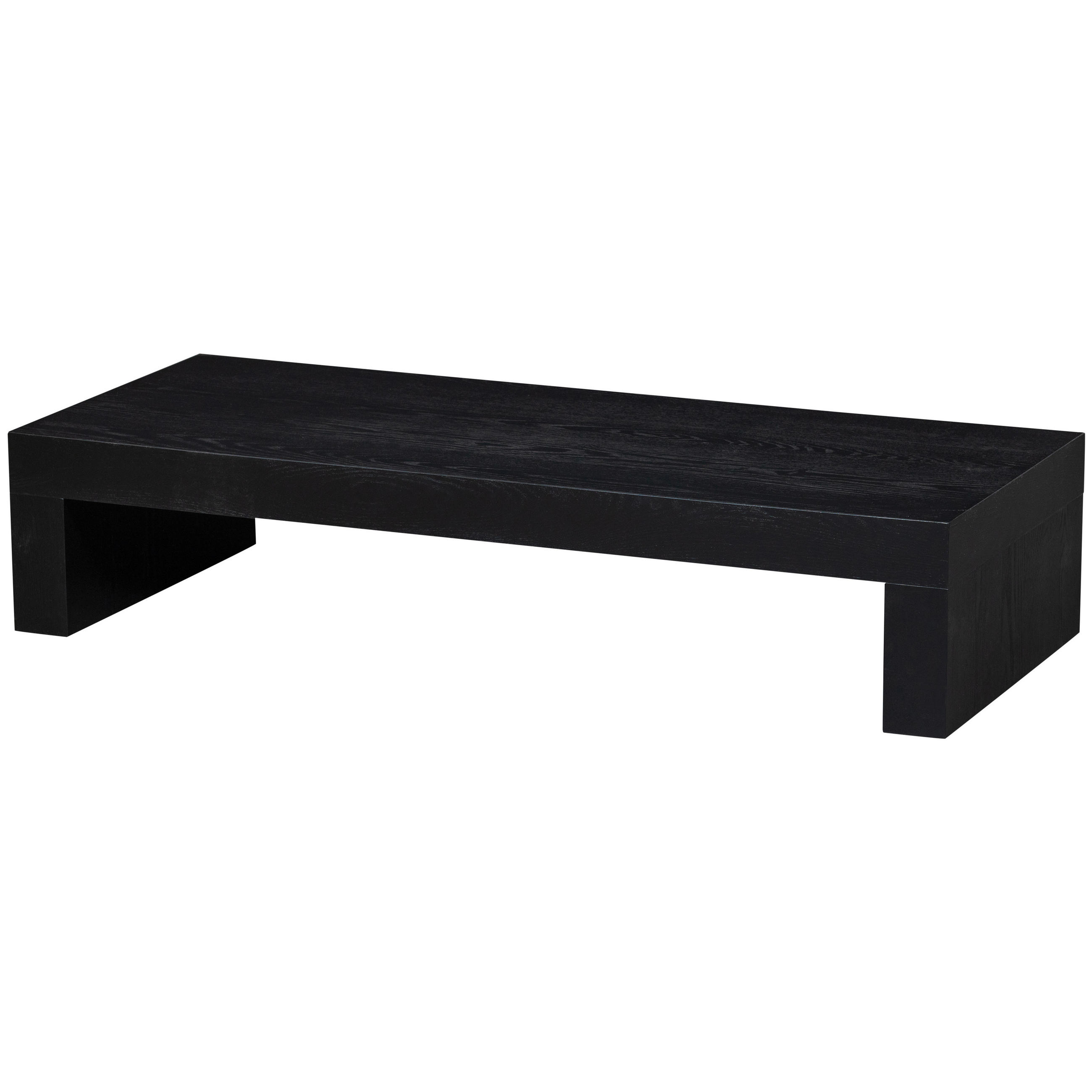 COUCHTISCH Marte 120/50/25 cm rechteckig Schwarz  - Schwarz, Design, Holzwerkstoff (120/50/25cm) - Livetastic