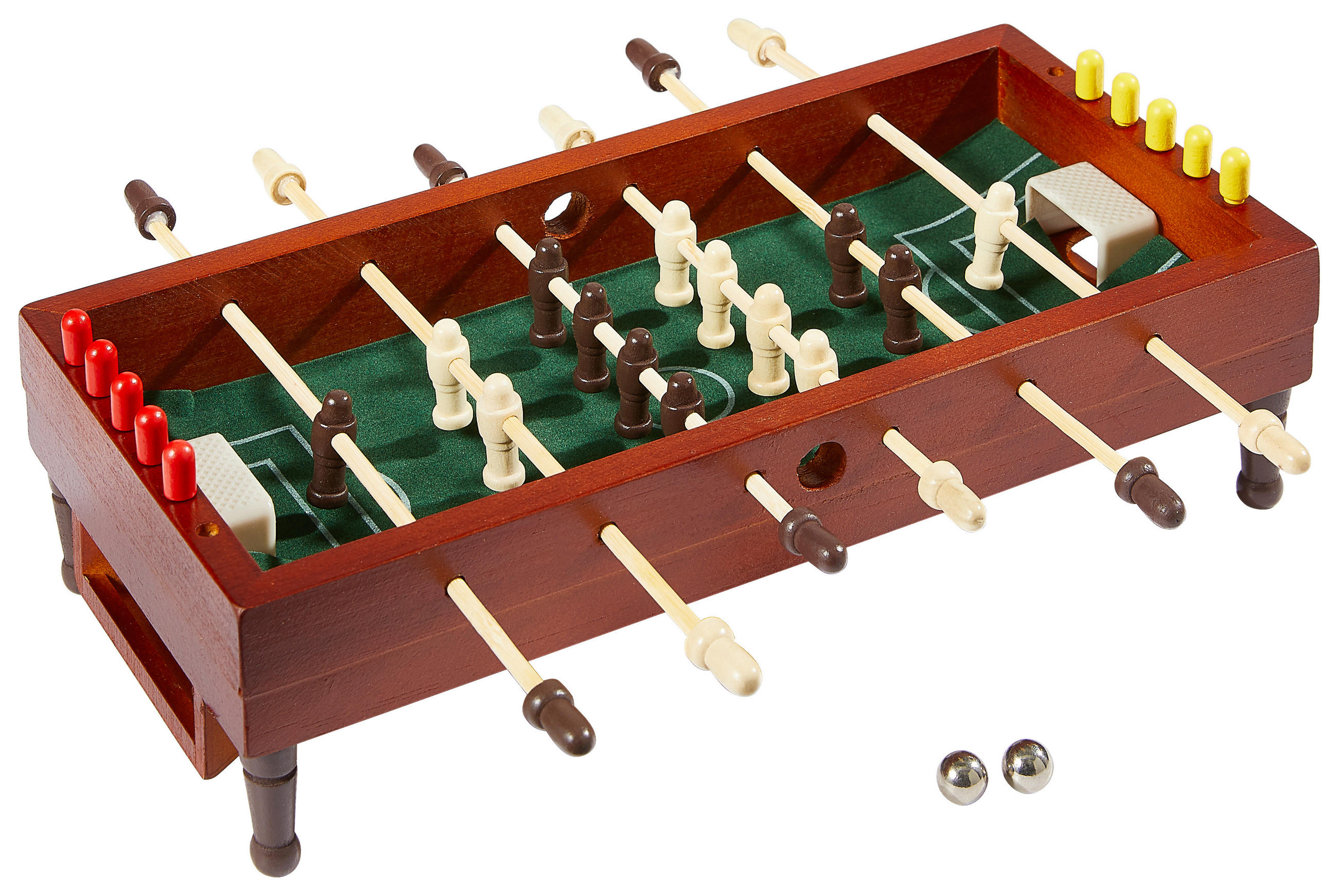 TISCHKICKER - Hellbraun/Dunkelbraun, Trend, Holz/Kunststoff (27,5/7/13,2cm)