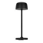 AKKU-TISCHLEUCHTE Las Vegas 7,6/24 cm  - Transparent/Schwarz, Design, Kunststoff/Metall (7,6/24cm) - Novel