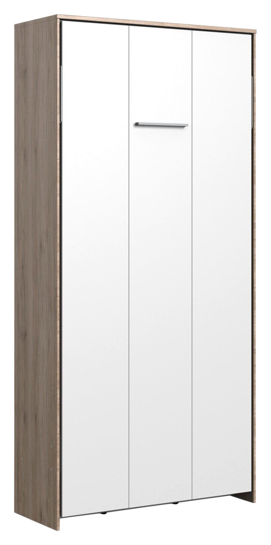 SCHRANKBETT 90/200 cm Weiß, Eichefarben  - Eichefarben/Weiß, KONVENTIONELL, Holz/Holzwerkstoff (90/200cm) - MID.YOU