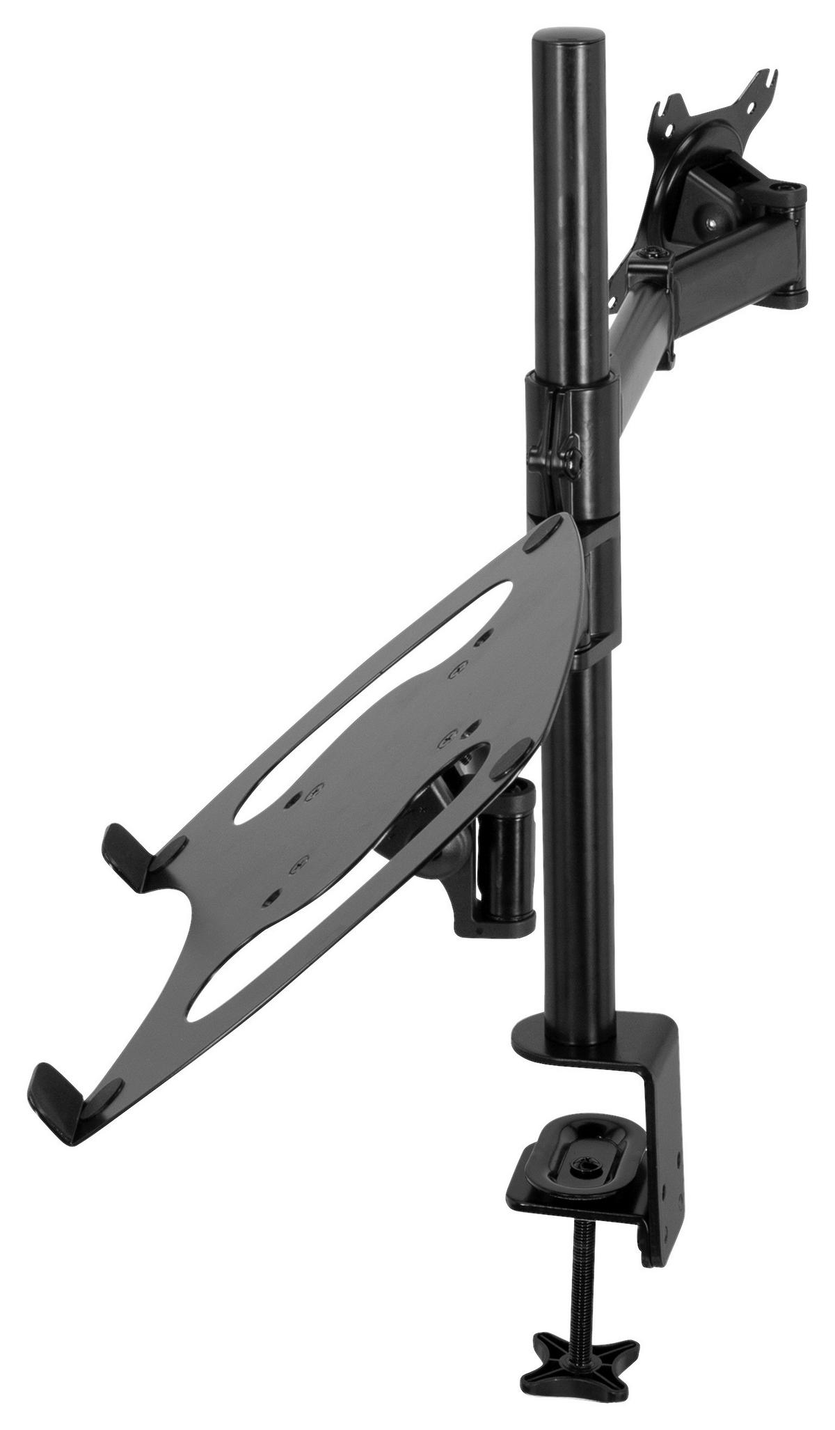 MONITOR-HALTERUNG Metall Schwarz  - Schwarz, Basics, Metall (88/60/8cm) - MID.YOU