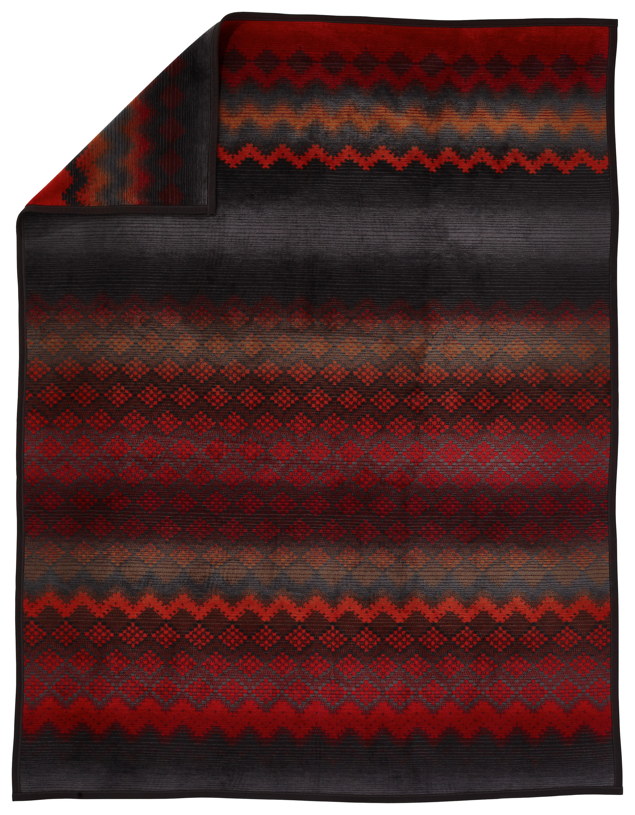 PLÉD 150/200 cm  - piros/szürke, Lifestyle, textil (150/200cm) - Novel