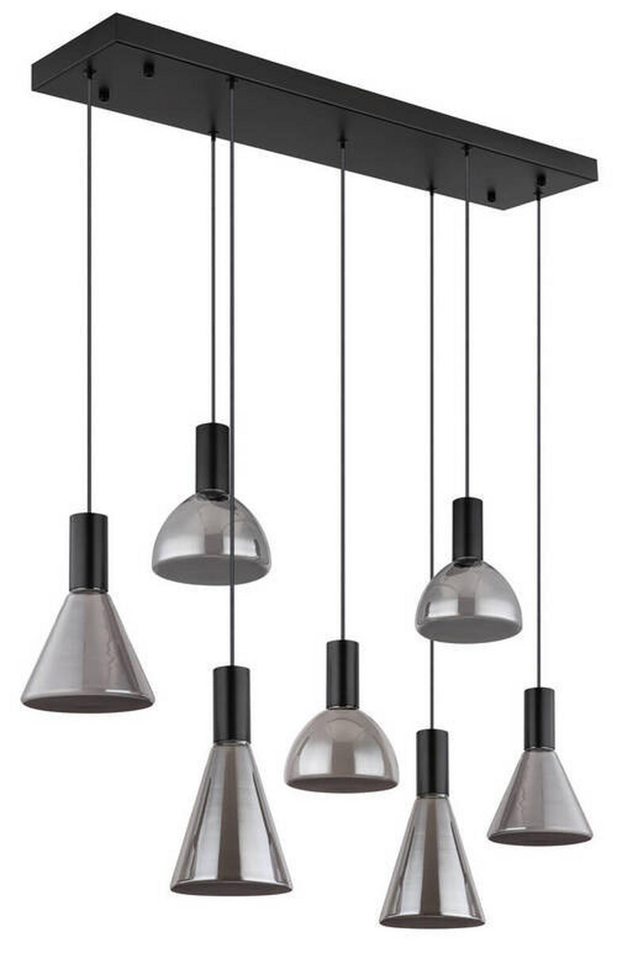 VISEČA LED-SVETILKA   //3000 K/230 V/ - svetlo siva, Design, kovina/umetna masa (97/33/150cm) - Globo