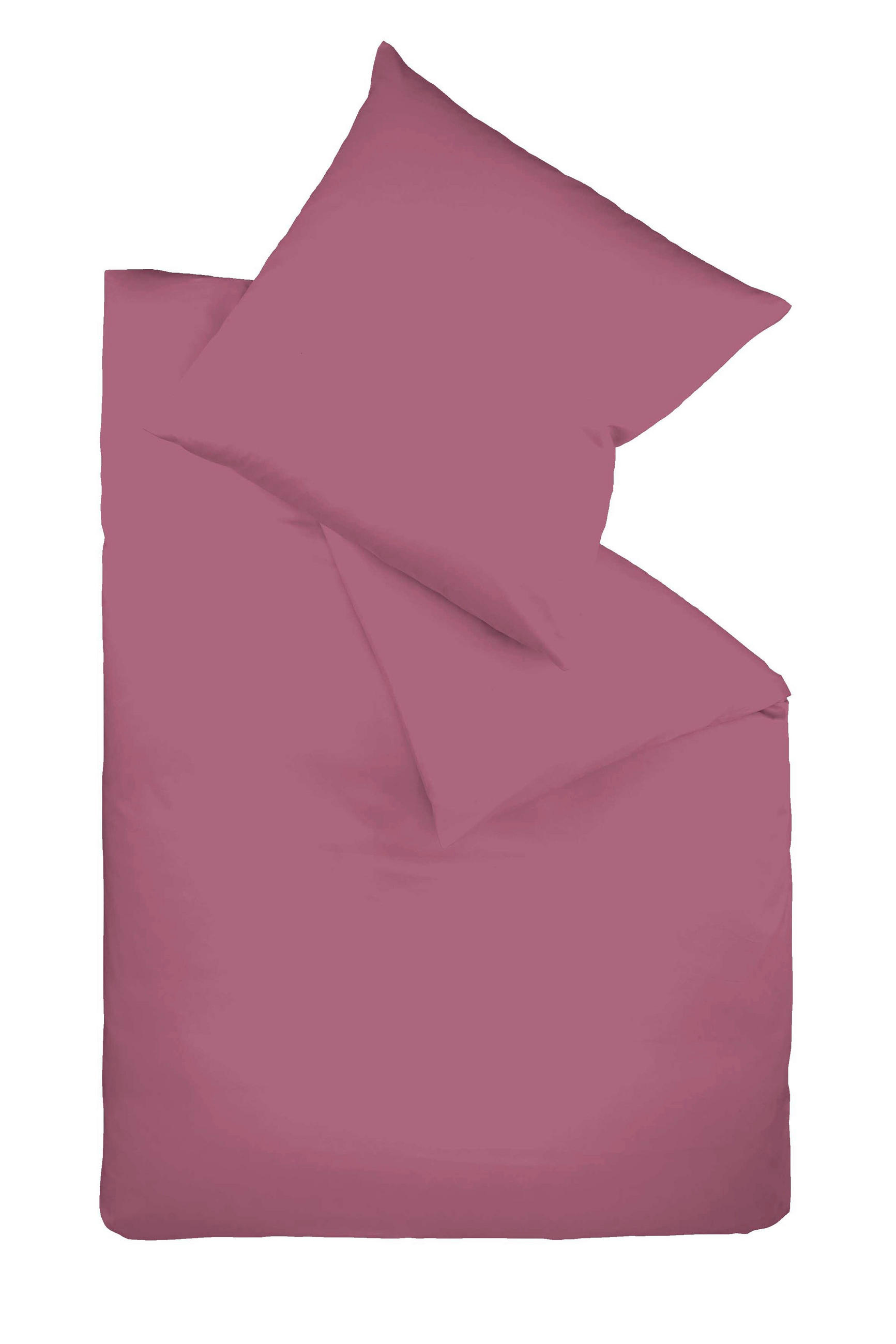 BETTWÄSCHE Satin 155/200 cm  - Beere, Basics, Textil (155/200cm) - Fleuresse