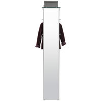 GARDEROBENPANEEL 37/189/36 cm  - Alufarben, Design, Glas/Metall (37/189/36cm) - Dieter Knoll