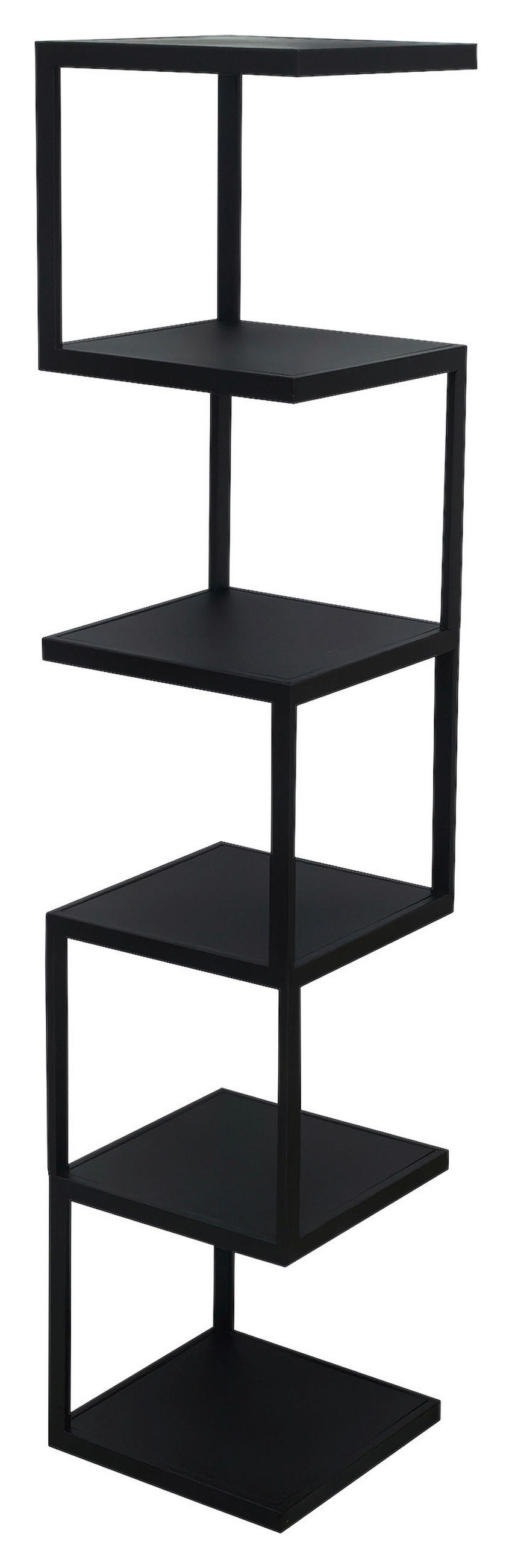 REGAL  25/119/25 cm Schwarz  - Schwarz, Basics, Metall (25/119/25cm) - Carryhome