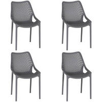 GARTENSTUHL-SET Grau  - Grau, Basics, Kunststoff (60/81/50cm) - Siena Garden