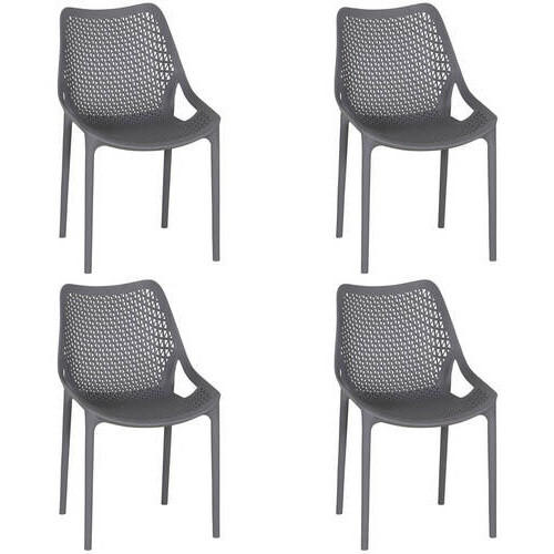 Siena Garden Gartenstuhl-Set District Grau 60x81x50 cm