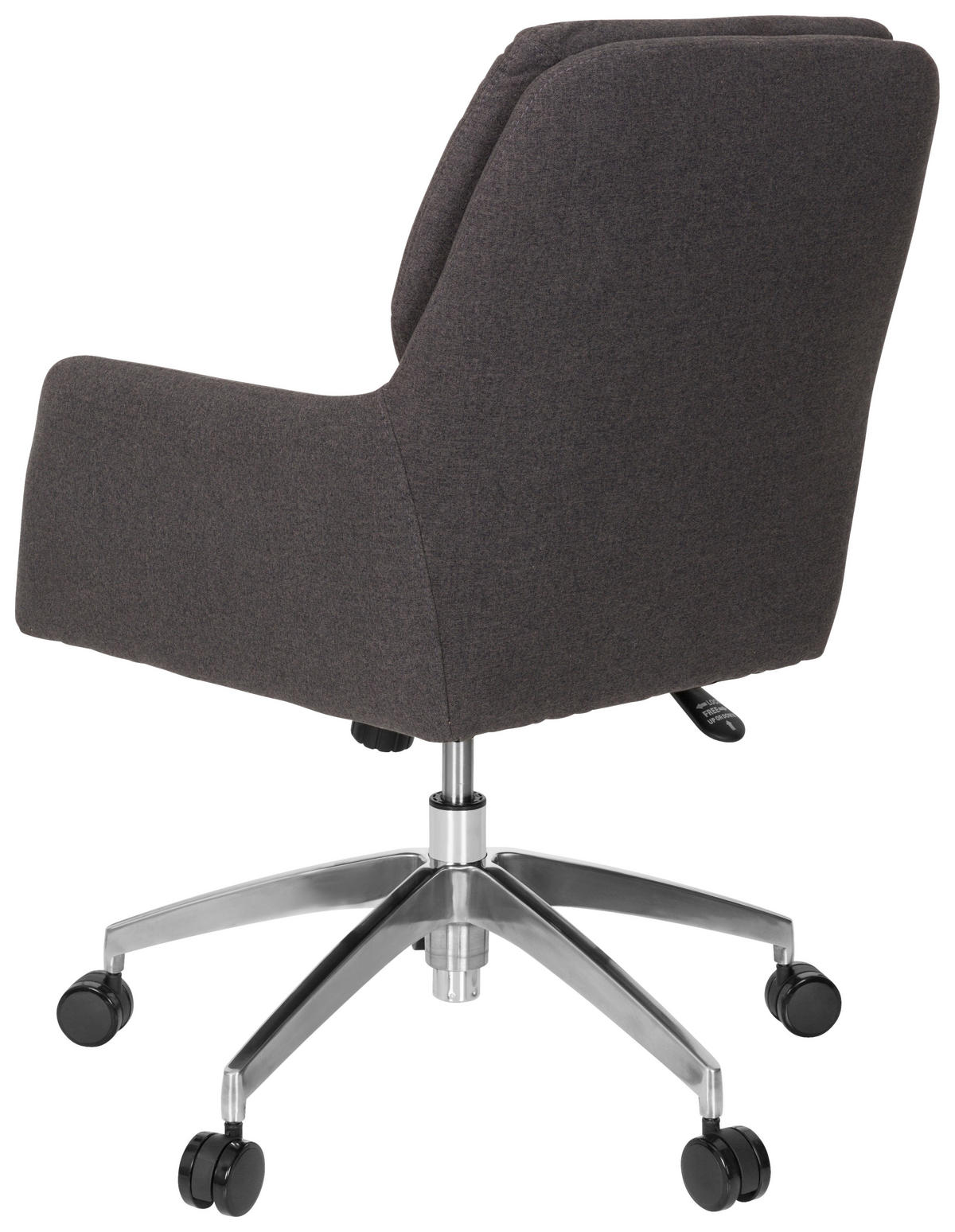 DREHSTUHL  in Flachgewebe Dunkelgrau  - Dunkelgrau/Silberfarben, MODERN, Kunststoff/Textil (58/89/70cm) - MID.YOU
