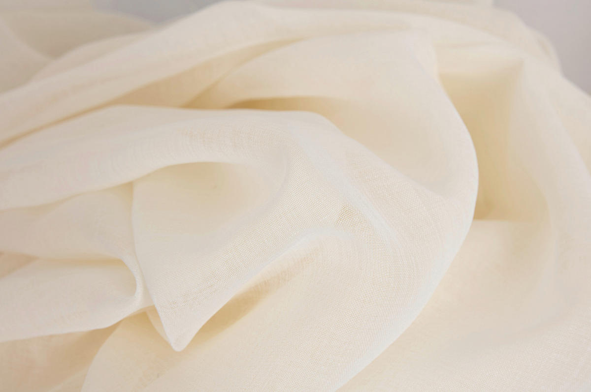 FERTIGVORHANG  transparent   280/300 cm  - Elfenbein, Basics, Textil (280/300cm)