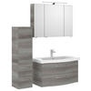 BADEZIMMER 4-teilig  in 128 cm  - Chromfarben/Graphitfarben, KONVENTIONELL, Glas/Keramik (128cm) - Pelipal