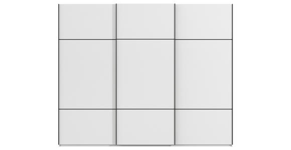 SCHWEBETÜRENSCHRANK 242/223/68 cm 3-türig Weiß - Schwarz/Weiß, KONVENTIONELL, Holzwerkstoff/Metall (242/223/68cm) - Novel