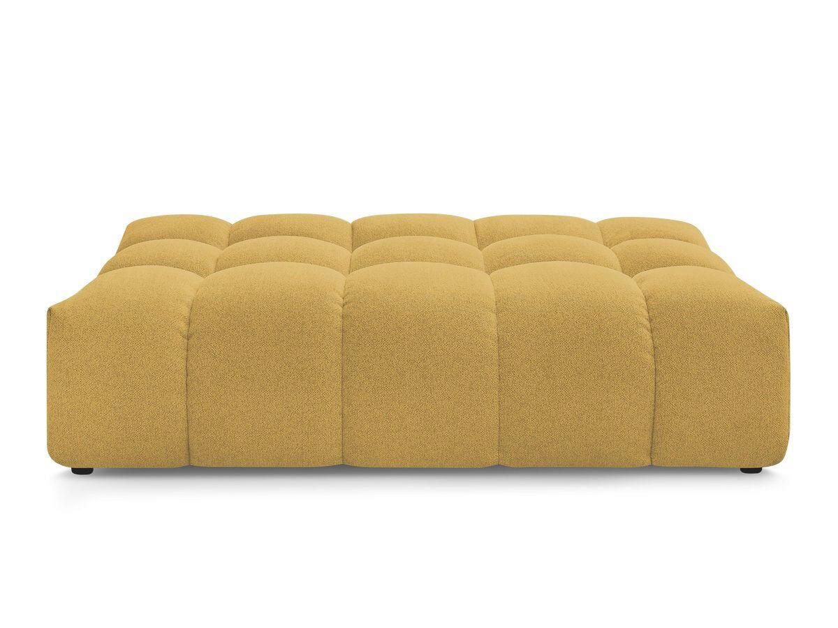 HOCKER EVEREST Flachgewebe Gelb  - Gelb/Schwarz, MODERN, Kunststoff/Textil (166/100/40cm)