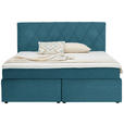 BOXSPRINGBETT 180/200 cm  in Hellblau  - Schwarz/Hellblau, Design, Kunststoff/Textil (180/200cm) - Xora