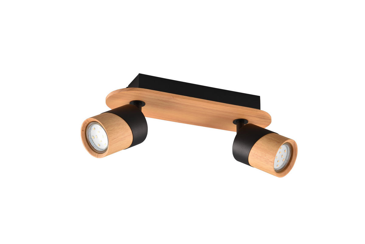 PROIECTOR - maro/negru, Natur, metal/lemn (28/9/15cm)