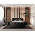 BOXBETT 200/200 cm  in Schwarz  - Schwarz, KONVENTIONELL, Kunststoff/Textil (200/200cm) - Carryhome