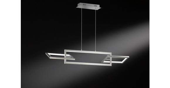 LED-HÄNGELEUCHTE 100 cm - Nickelfarben, Design, Kunststoff/Metall (100cm) - Ambiente