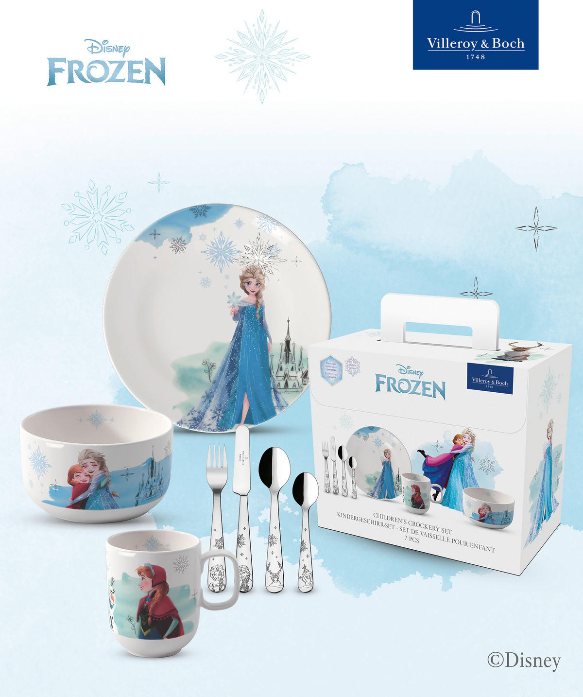 SET DEČJEG POSUĐA - višebojna, Osnovno, keramika (26,6/13,3/23,2cm) - Villeroy & Boch