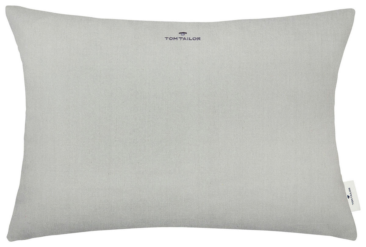 KUDDFODRAL Dove Signature 40/60 cm  - ljusgrå/grå, Klassisk, textil (40/60cm) - Tom Tailor