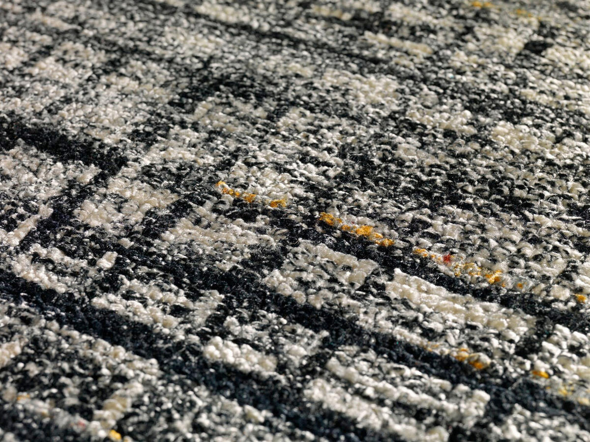FLATVÄVD MATTA  - grå/svart, Basics, textil (170cm) - Kayoom