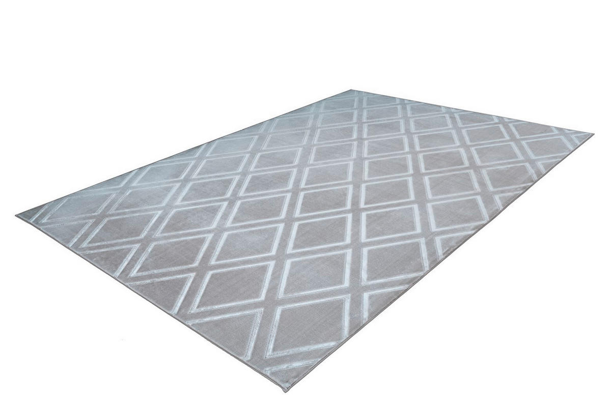 FLACHWEBETEPPICH 160/230 cm Monroe 300 Grau / Blau Blau, Grau  - Blau/Grau, KONVENTIONELL, Kunststoff/Textil (160/230cm)