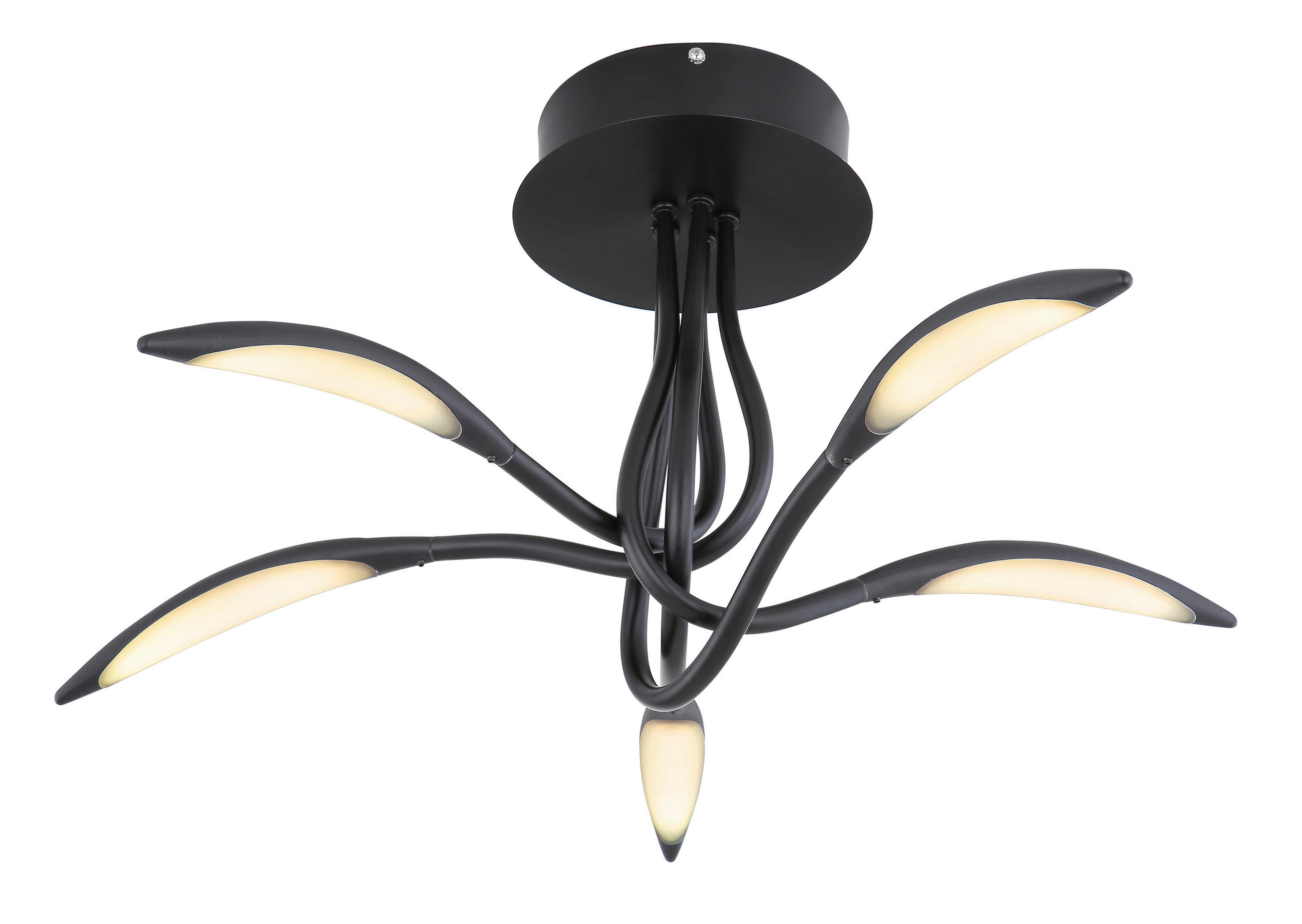 LED-DECKENLEUCHTE 25 W  68/33 cm    - Weiss/Opal, Design, Kunststoff/Metall (68/33cm) - Globo