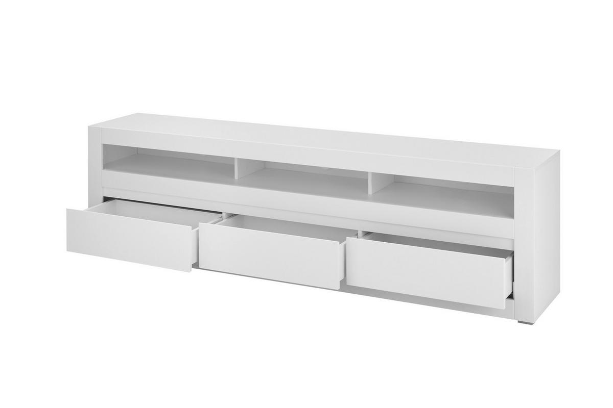 LOWBOARD  217/63/42 cm 3 Schublade(n) Typenauswahl, stehend  - Eichefarben/Weiß, Design, Holzwerkstoff (217/63/42cm) - MID.YOU