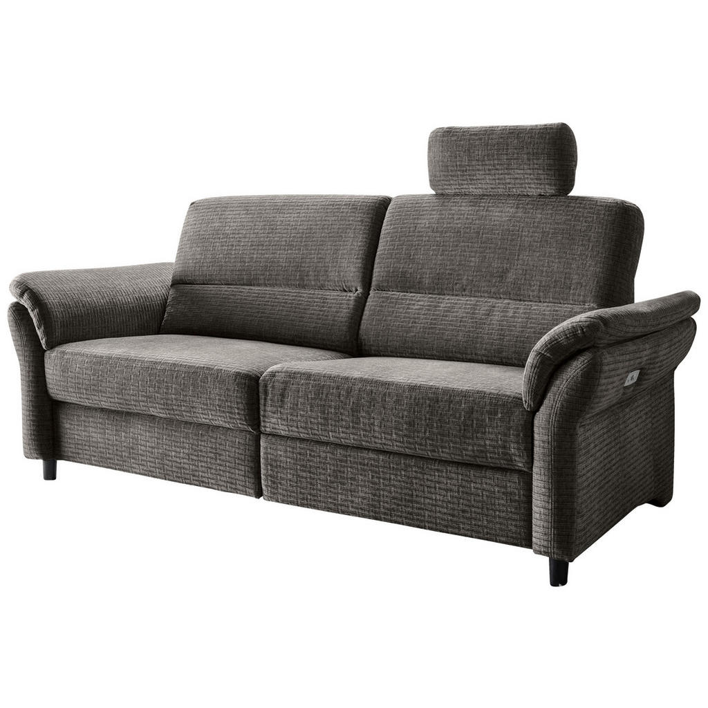 Thumbnail - Livetastic 3-Sitzer-Sofa, Graubraun, Textil, Buche, 192x90x89 cm, Made in EU, Rücken echt, motorische Relaxfunktion, Arm...