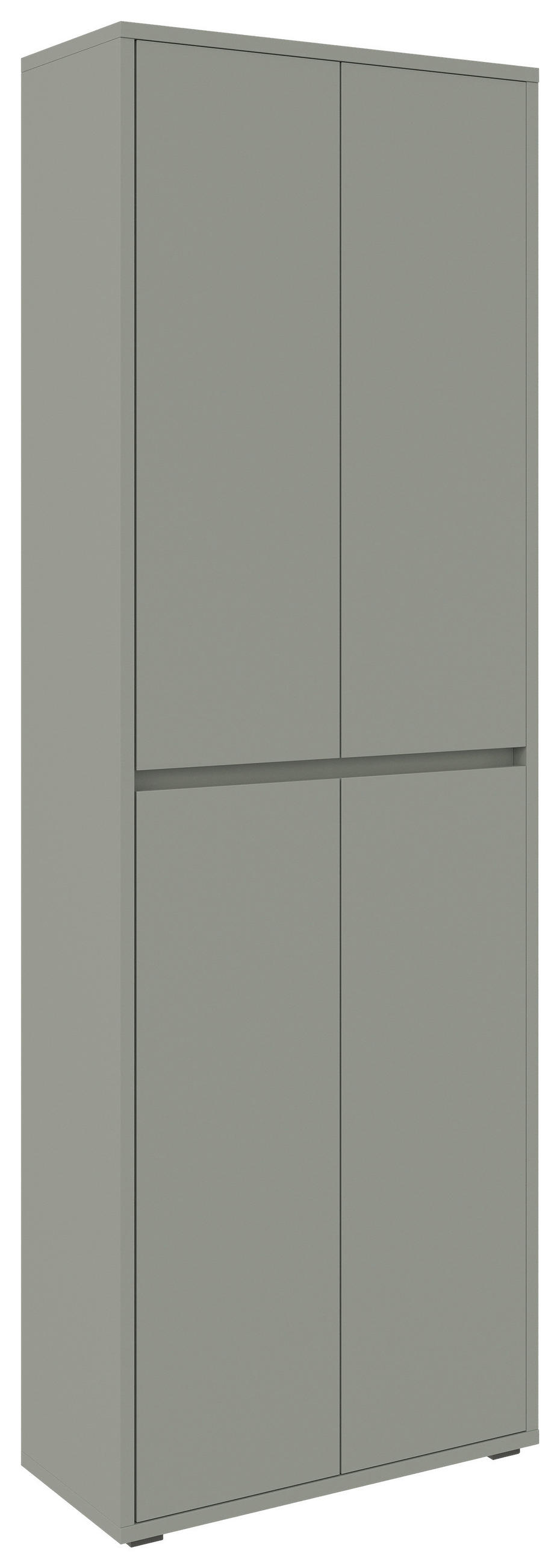 SCHUHSCHRANK Grün  - Grün, Design, Holzwerkstoff/Kunststoff (70/210/34cm) - Xora